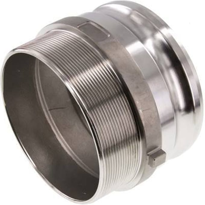 Camlock DN 120 (5'') Koppeling RvsR 5'' met buitendraad Type F MIL-C-27487