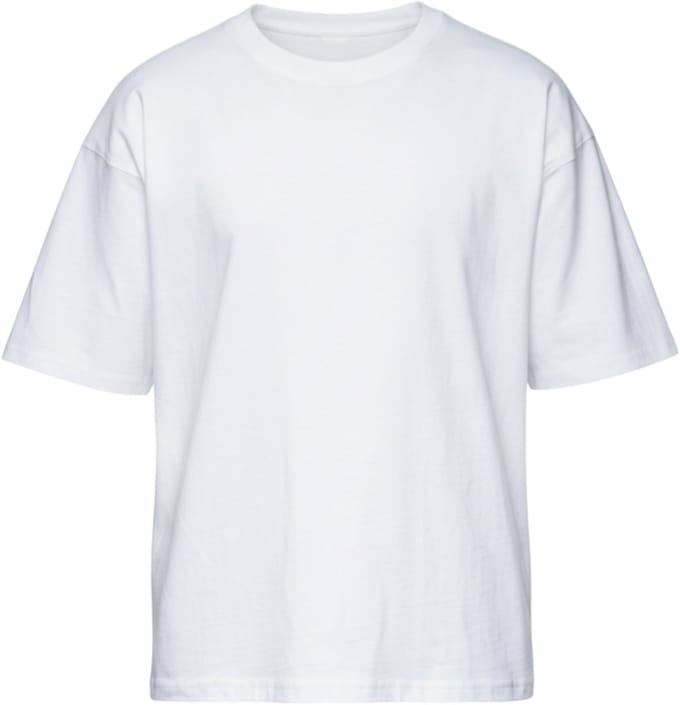 OMBRE T-shirt - Katoen - Lange Mouw - Effen Gebroken Wit S