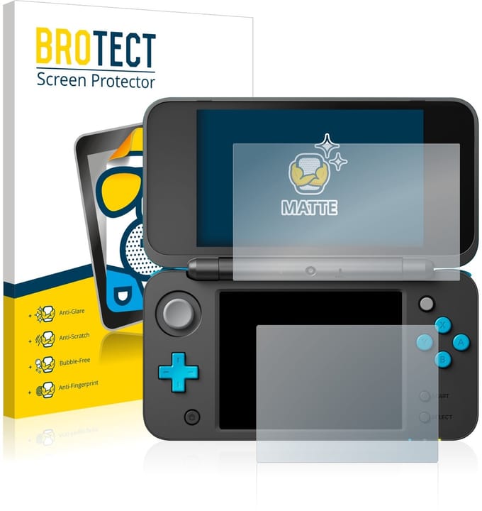 BROTECT - Screenprotector voor Nintendo 2DS XL - Folie Beschermfolie matte 2 Stuks