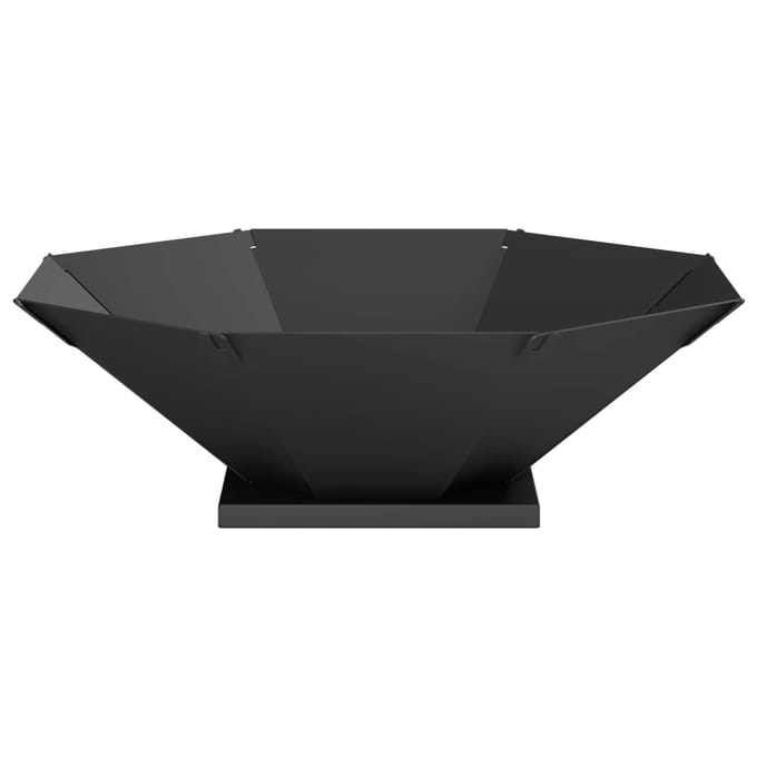 vidaXL - Vuurkorf - Zwart - 50 - x - 50 - x - 15,5 - cm - Staal