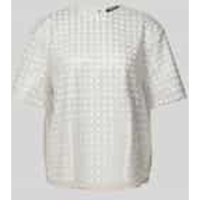 oversized blouseshirt met halflange mouwen