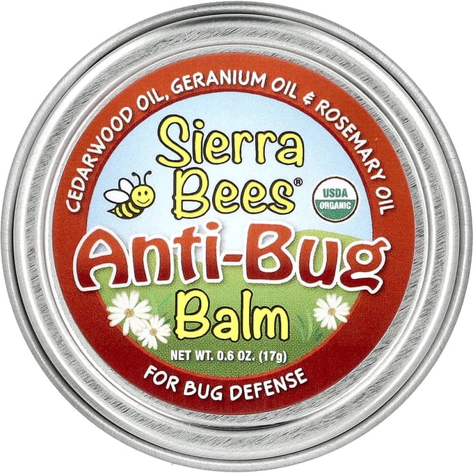 Sierra Bees, antibugbalsem, cederhout, geranium- en rozemarijnolie, 17 g (0,6 oz) red