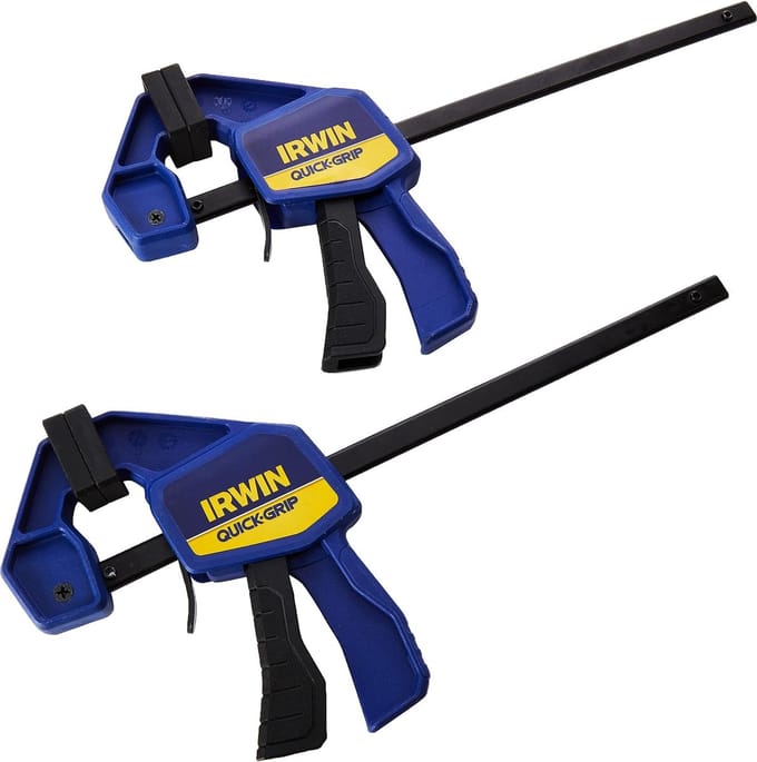Mini Staafklem Set van 2 - 6 Inch (15,2 cm) voor Eénhandig Gebruik