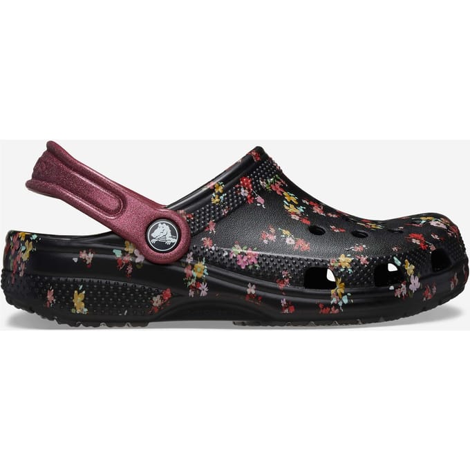 Crocs Classic Graphic Thermoplastische Zwarte/Multikleurige Instappers