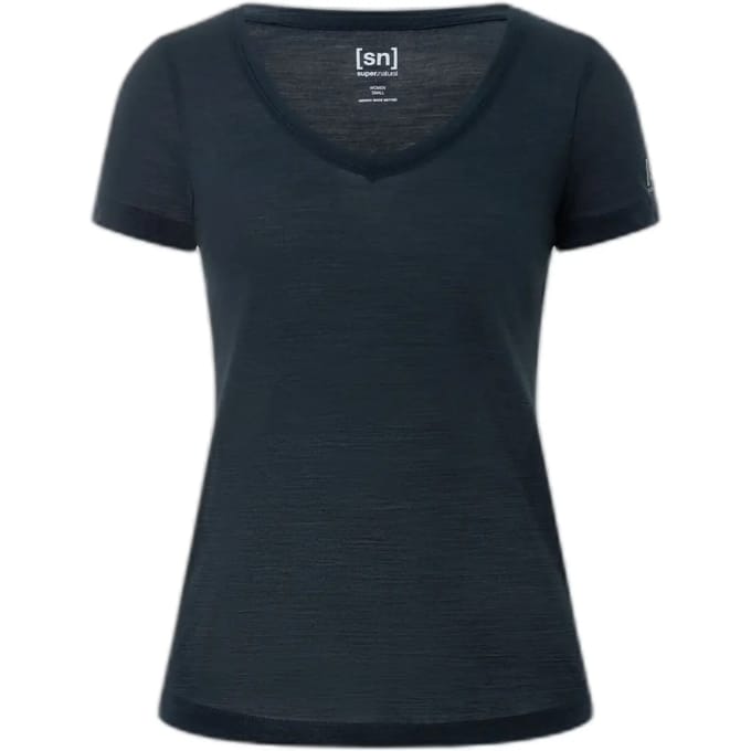 Dames-T-shirt met V-hals super.natural Sierra 140