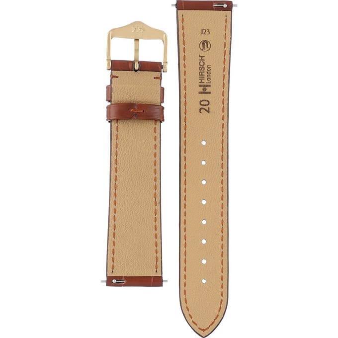 Hirsch 10220779-1-20 Genuine Alligator Horlogeband