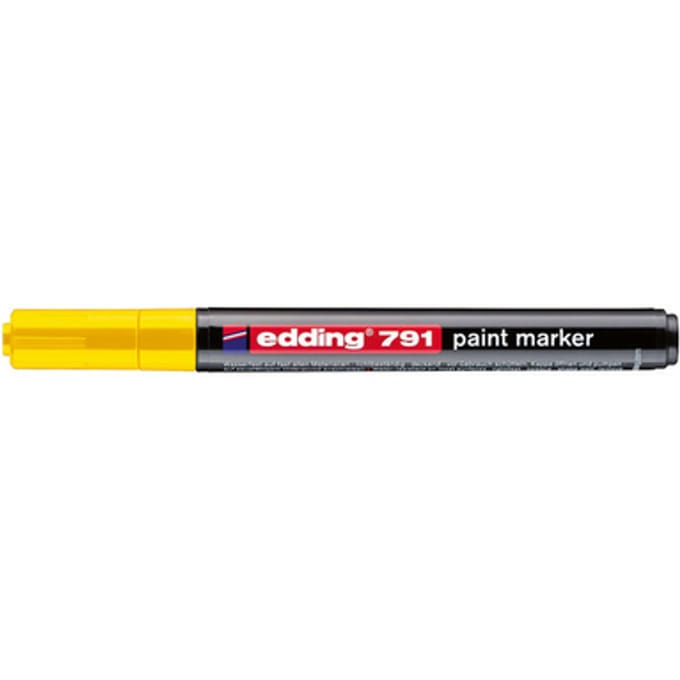 Paintmarker edding 791 op alcoholbasis 1-2mm geel