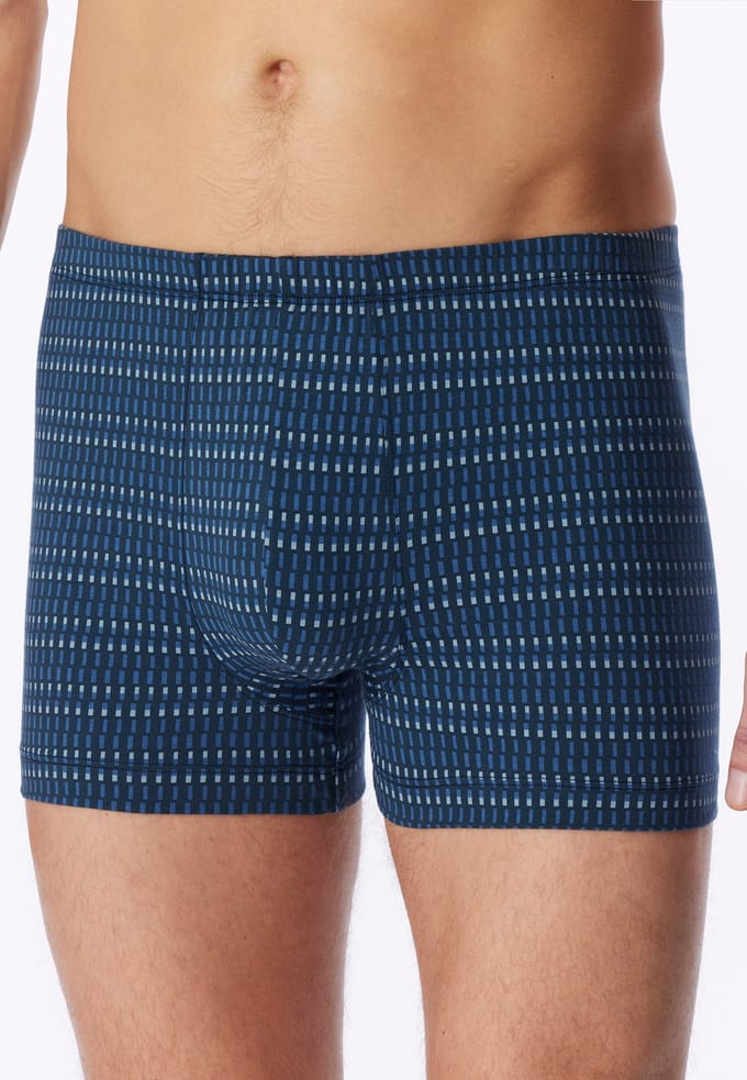 Aquablauwe short met patroon - 95/5 10