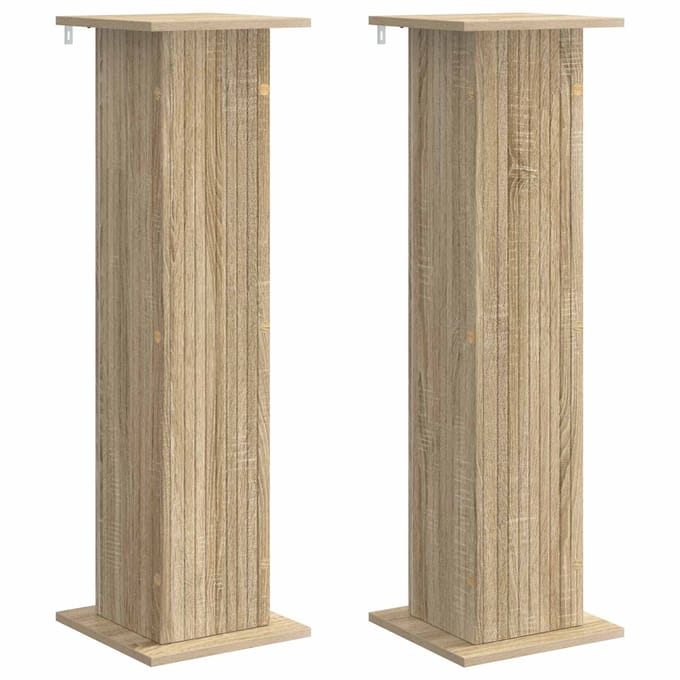 vidaXL - Plantenstand - 2 - st - Sonoma - Eiken - 30,5 - x - 30 - x - 100,5 - cm