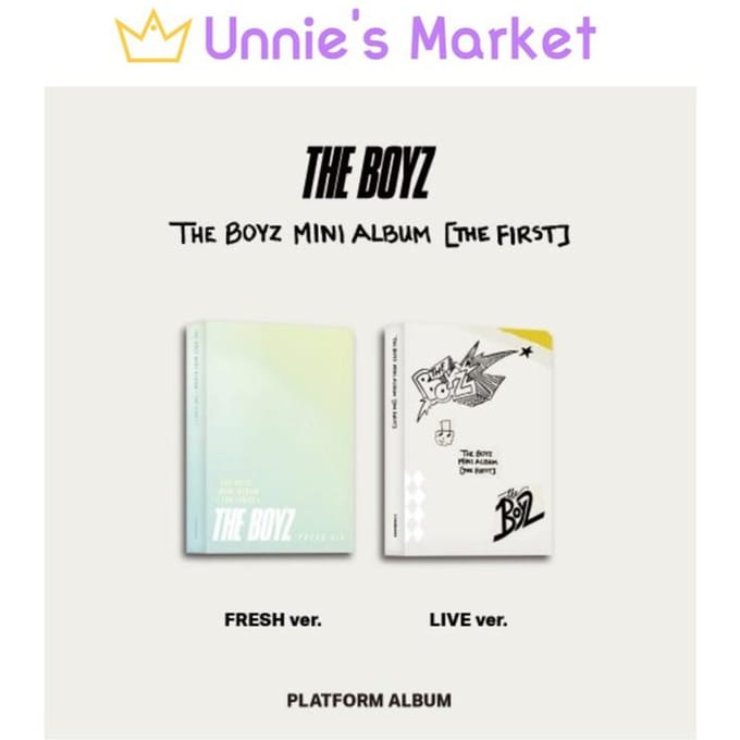 THE BOYZ - LA PREMIÈRE Plateforme Ver. (FRAIS Ver. / EN DIRECT Ver.) RANDOM white