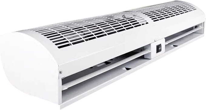 Luchtgordijn - Luchtbarrière - Binnenklimaat - Instelbare windhoek - 90 cm - Wit