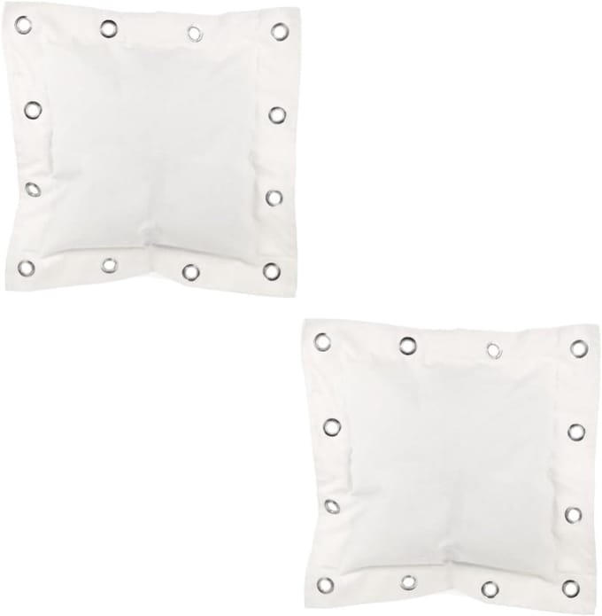 Bokszak Set - Stootkussen Wandmontage - Boksen Trainen - Duurzaam Canvas - 40x40x3CM - Wit