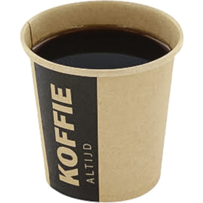 50 Pcs. Sustainable To Go Coffee Cups Silly Times - 118 Ml