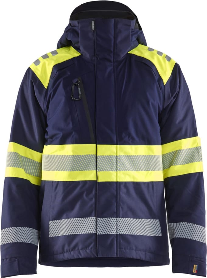 Blaklader 4480-1977 Winterjas High Vis - Marine/High Vis Geel - M