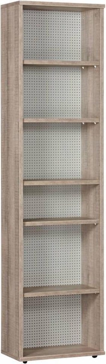 BEUK Boekenkast - Bavel - 200x52x29 cm - Donker Grijs Hout