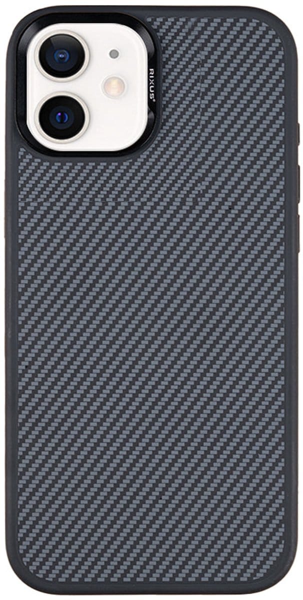 Rixus Mag Carbon With MagSafe For Apple iPhone 11 Titanium Black
