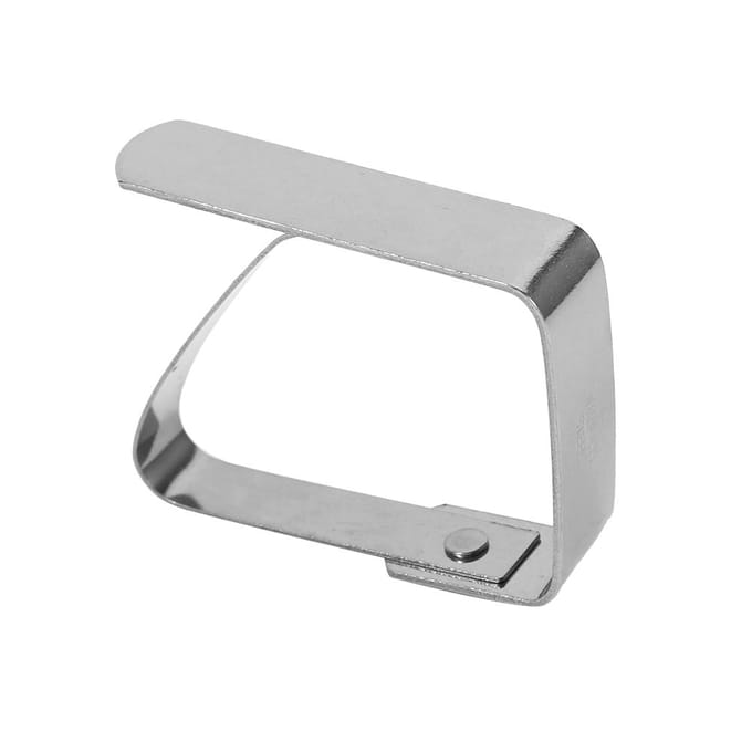 Pinces à linge de table et de bureau en acier inoxydable, design moderne, argentées argenté