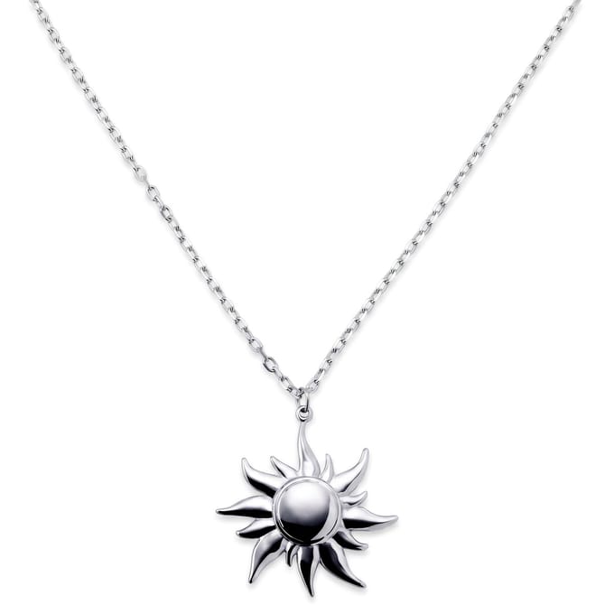 Pearlmania | Solar Burst ketting met hanger van roestvrij staal