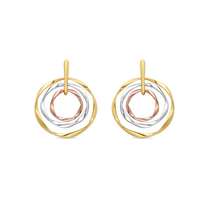 Boucles d’oreilles Luxenter finies en or jaune 18K - Ushdao pur
