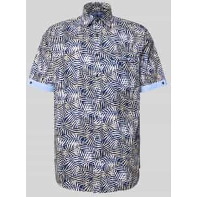 Modern fit vrijetijdsoverhemd met kentkraag