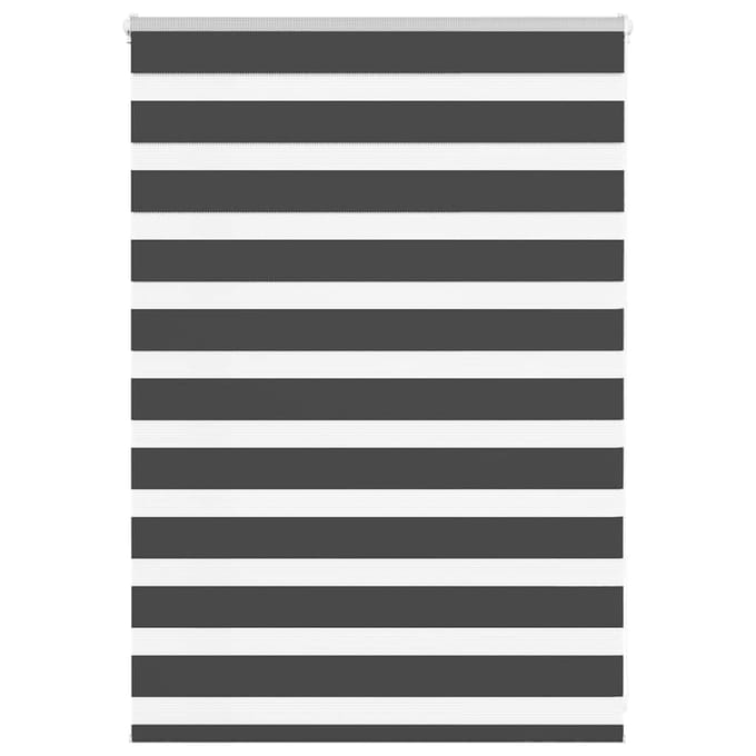 vidaXL - Zebra - rolgordijn - 105x100 - cm - stofbreedte - 100,9 - cm - zwart