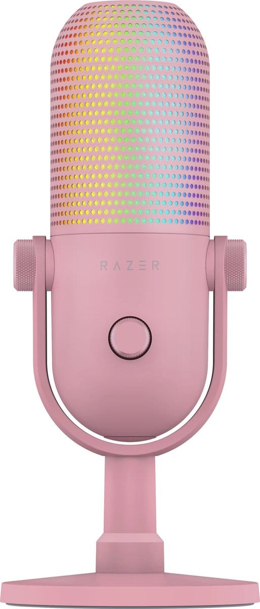Razer Seiren V3 Chroma - USB Gaming Microfoon - Ruisonderdrukking - RGB - PC - Roze/Quartz