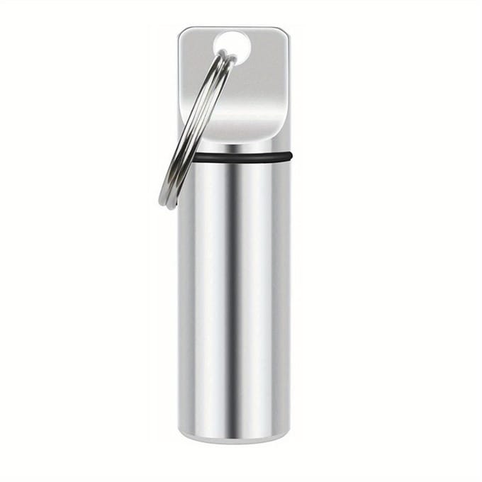 Alliage d'Aluminium Tube à Pilules Doré Boîte à Pilules white