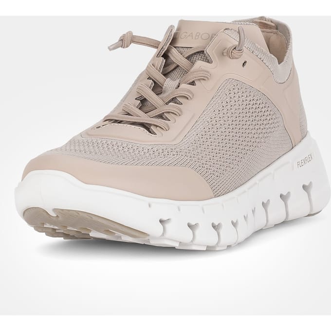 Sneakers van actief ademend mesh - beige - Gr. 7,5 van Goldner Fashion