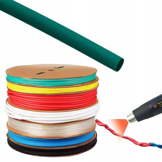 Rosfix Krimpkous 3,5mm - Dunwandig 2:1 Krimpverhouding - Groen 1m - Temperatuur -30–125°C