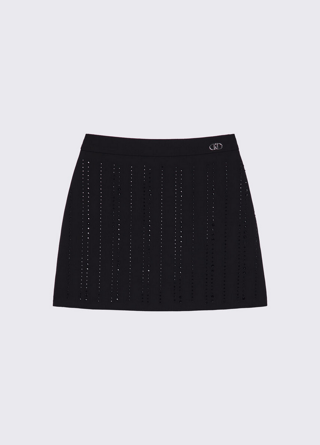 minirok met strass zwart kind