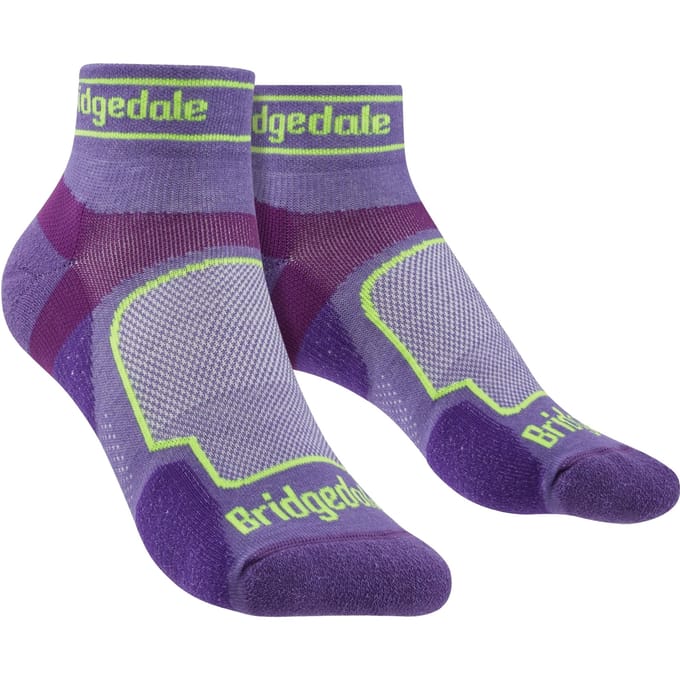 Bridgedale - Dames Hardloop Ultralichte Sport Lage Sokken - Paars
