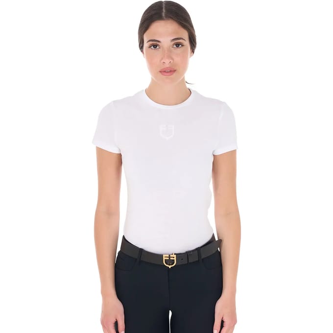 Katoenen dames-T-shirt Equestro Institutional