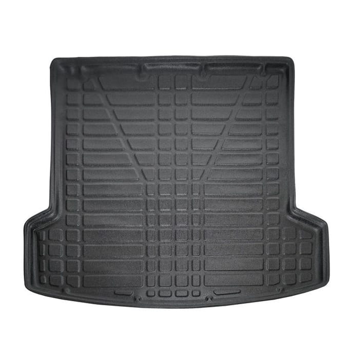 Kofferbakmat op maat - SCOUTT - Kia EV9 (sinds 2023) - Mat zwart - Antislip - Verhoogde randen