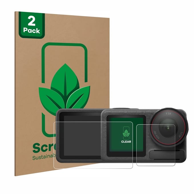 2 Stuks Screenprotector voor DJI Osmo Action 5 Pro - Hoogwaardige Beschermfolie transparant