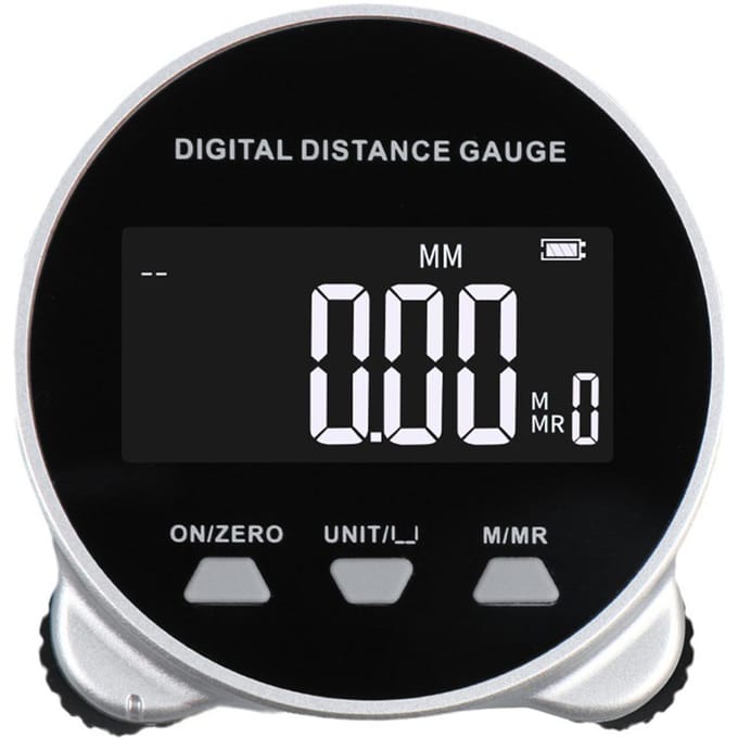 RTO05106 LCD Display Afstandsmeter Digitaal Display Rolmaat 199.999m Semiconductor zwart