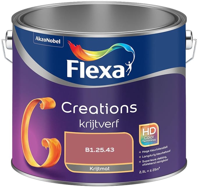 Flexa - Creations Muurverf Krijt - B1.25.43 - Mengverf - 2,5 L