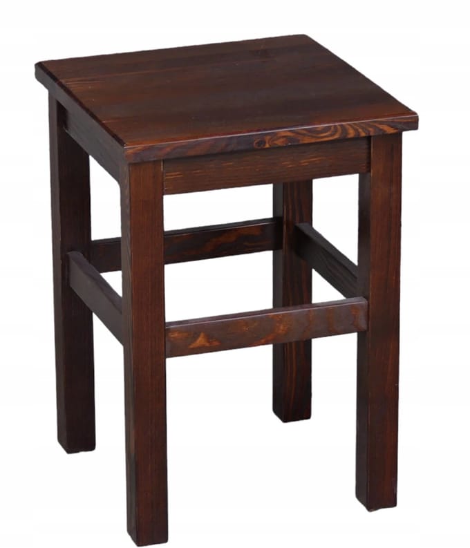 Houten Keukentabouret - Modern Design, Bruin/Notes