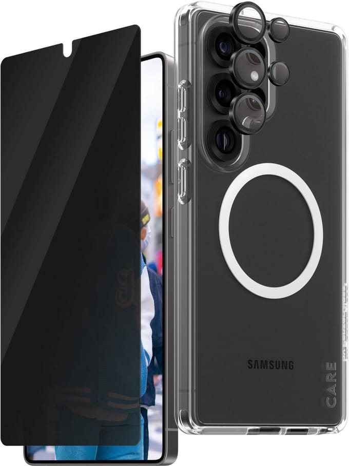 CARE by PanzerGlass Flagship 3-in-1 Privacy Bundle Samsung Galaxy S25 Ultra
