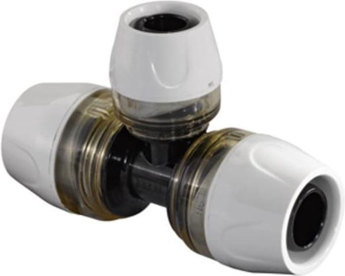 Uponor RTM T stuk verlopend 20x16x16mm
