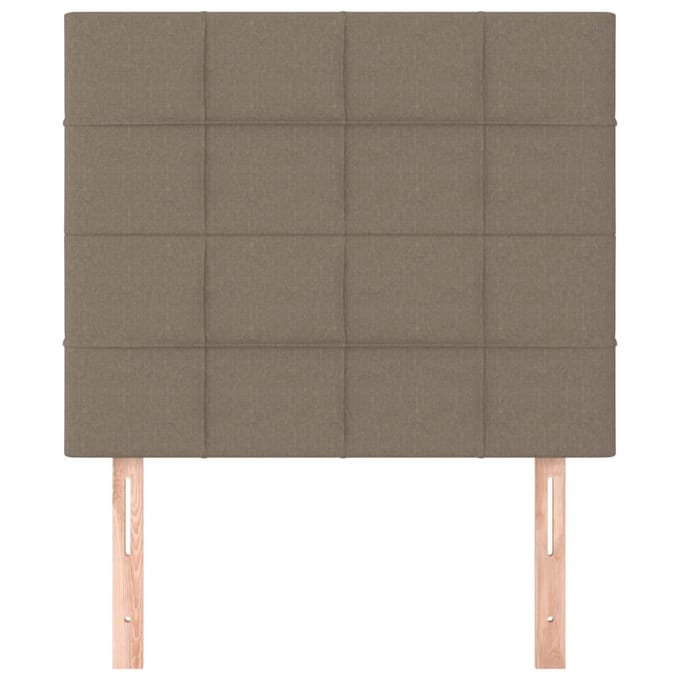 vidaXL - Hoofdbord - taupe - 100x5x118/128 - cm - Stof