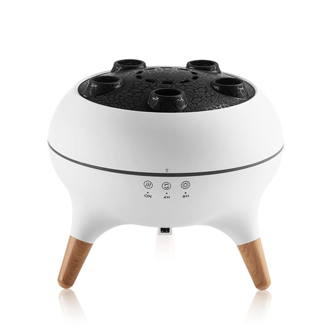 Dynamische Kwallen Aromatherapie Diffuser, 250 ml Bureau Luchtbevochtiger met 7 Kleurlichtjes, Muziek Synchroon Essentiële Olie Type 1 black