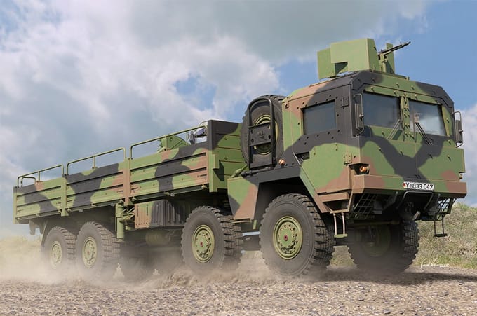 HobbyBoss Modelbouwpakket Militaire voertuigen - 85528 LKW 10t mil gl Plastic - 1:35 - Modelbouw