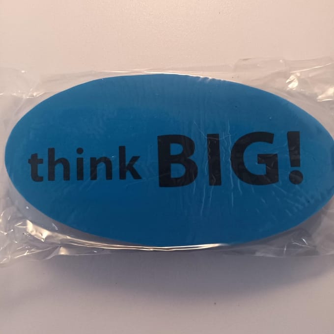 Gum XXL Ovaal Blauw Think Big! lang 120mm - 62mm breed - 13mm dik