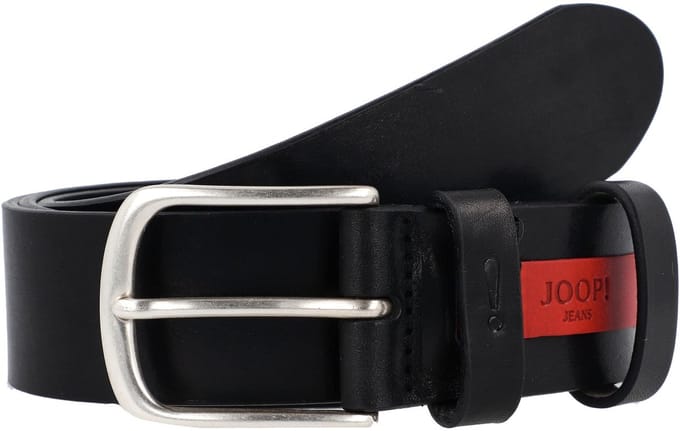Joop! Jeans Riem Leer - Jongens - 100 cm - black