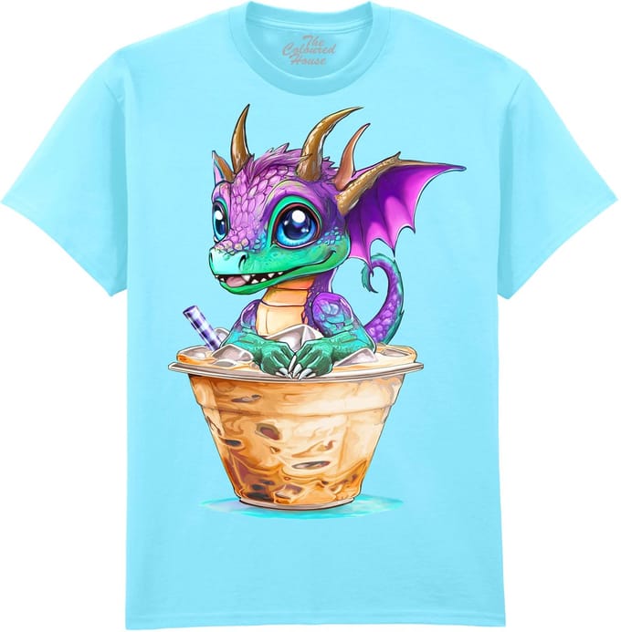 Draak Iced Coffee Dragon The Coloured House T-shirt S