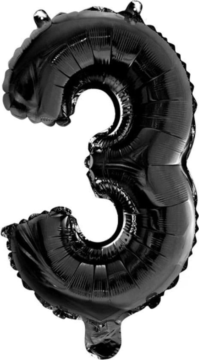 New Age Devi - XL Folieballon 3 90cm Zwart-