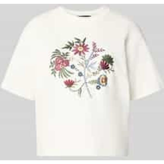 regular fit T-shirt van puur katoen model 'SABATO'