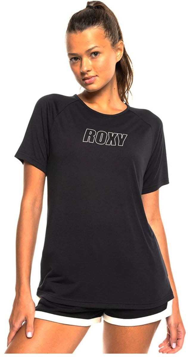 Roxy Evd Flow T-shirt Met Korte Mouwen Zwart L Vrouw