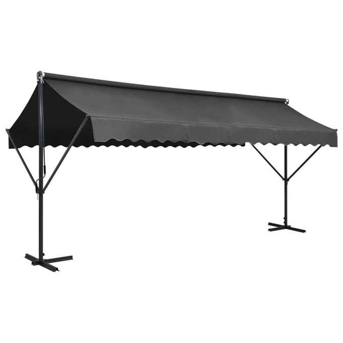 vidaXL - Luifel - vrijstaand - 500x300 - cm - antraciet