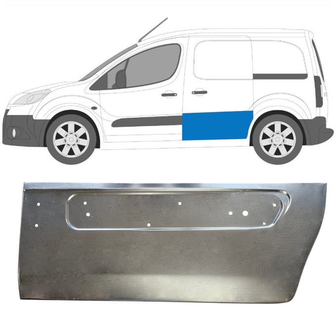 Interne reparatie achterste deuren voor Citroen Berlingo 2008-2018 / Links